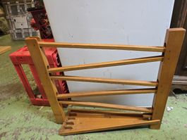 Holz Murmelbahn / Kugelbahn Vintage (D1)