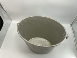 Vintage Aluminium Milch Kessel / Eimer, 14 Liter