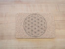 Neu, Korkuntersetzer für heisse Töpfe, Lebensblume