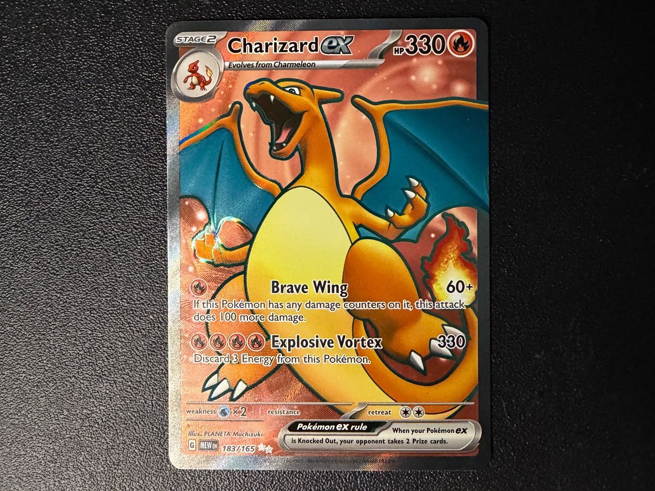 Pokémon Carte collezionabili: Charizard ex #183/165 – Nuovo (secondo la descrizione) da Niedergösgen venduto da SwissPokeCards
