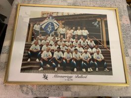 Männerriege Ballwil Foto 1995, gerahmt - Seltenes Bild!