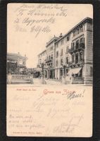 .Gruss aus Zürich , Hôtel Baur au Lac , gel. 1905