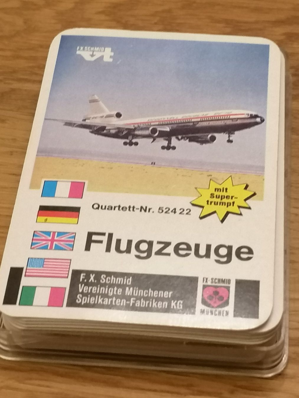 Giochi: F.X. Schmid Flugzeug Quartett – Usato da Basel venduto da vintagecollector 1