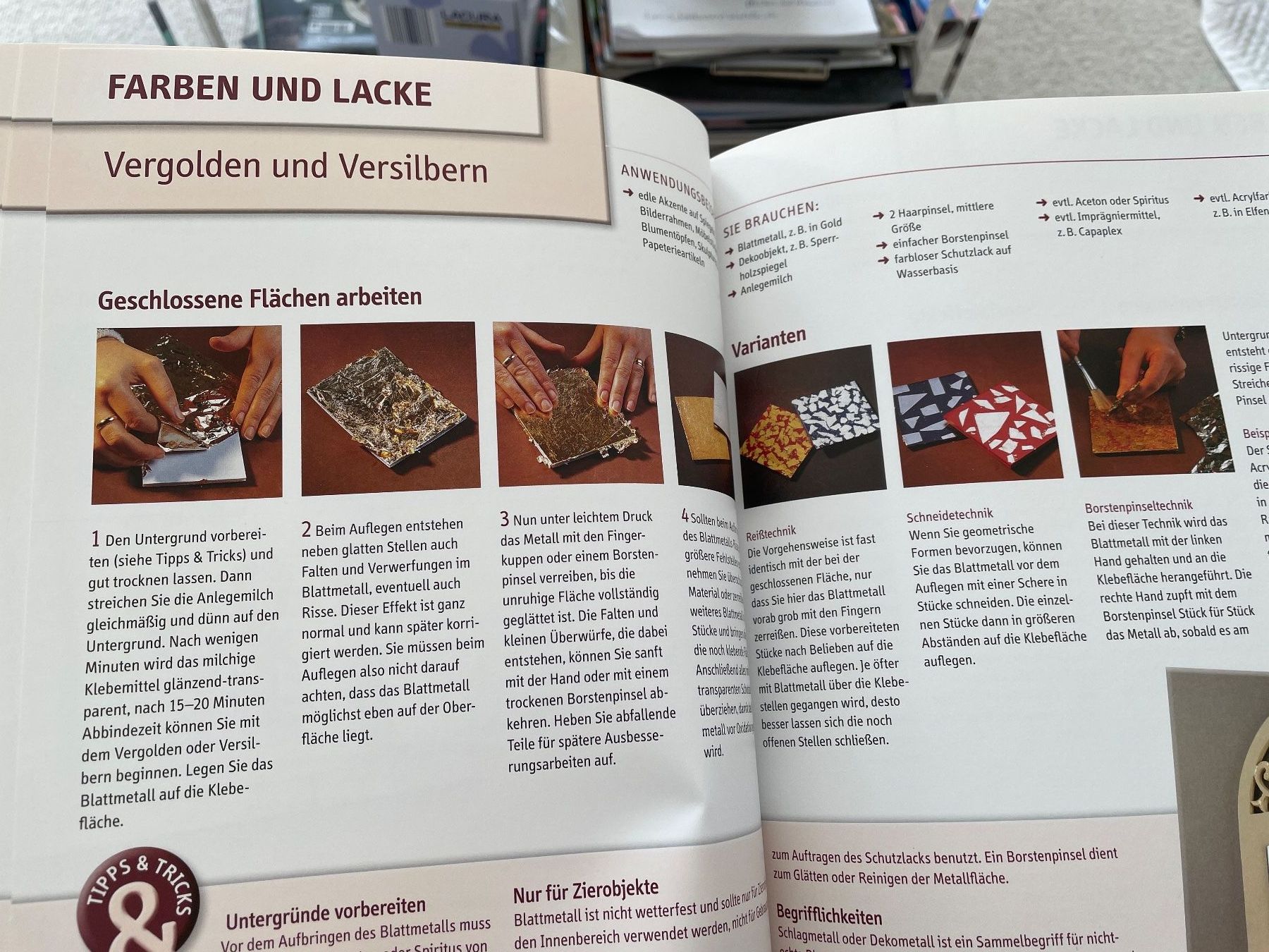 Libri: Dickes Buch Basteln 50 Techniken Bild + Anleitung – Nuovo (secondo la descrizione) da Zürich venduto da Pamuk04 9