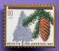 PTT  Pro Juventute 1992  90 Rappen