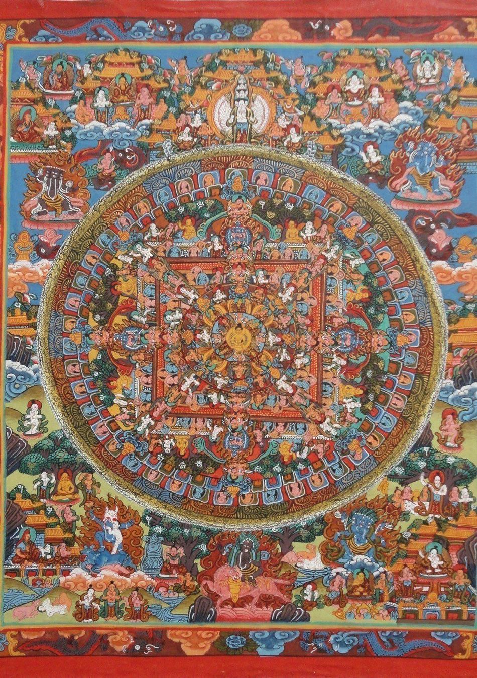 Gemälde: Asiatischen Gemalten Mandala – Neu (gemäss Beschreibung) aus zurich von ARTMYART