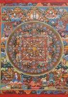 Asiatischen Gemalten Mandala