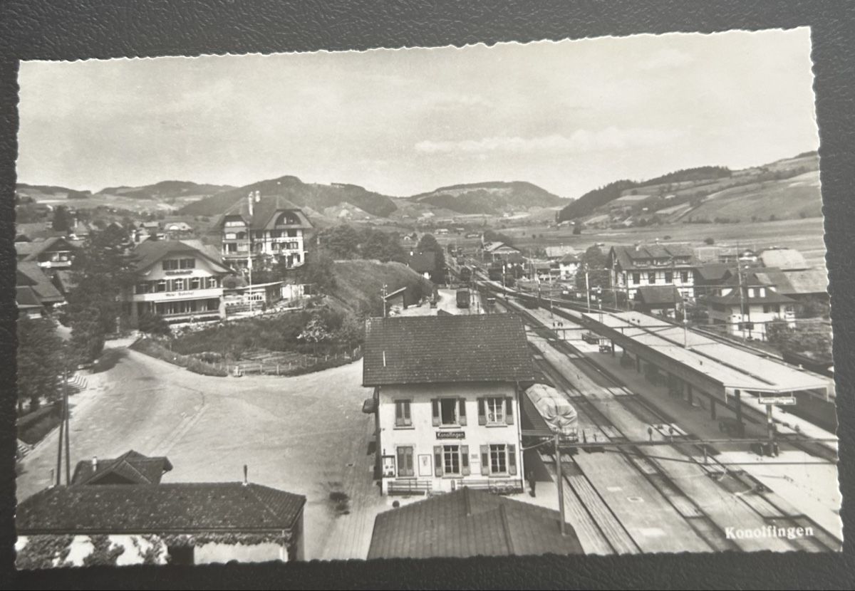 Cartoline postali: Konolfingen Bahnhofquartier  – Usato da Horw venduto da Tellbub
