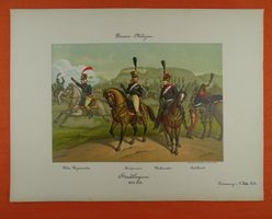 BERNER MILIZEN, LITHOGRAPHIE UM 1890