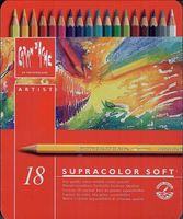 SUPRACOLOR-Soft, 18 wasservermalbare Stifte, Caran d'Ache