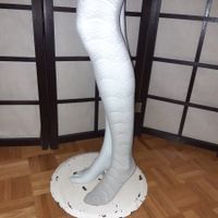 Elegante Damen Strumpfhose Weiss mit Muster, Neuwertig!