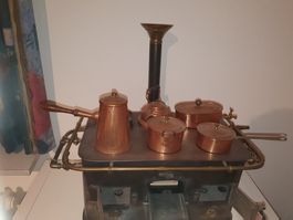 Antiker Pracht-Puppenherd verm. BING Nürnberg um 1887-1903
