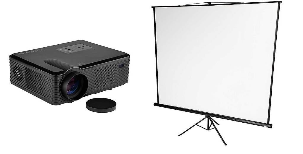 Home cinéma: Location Vidéo projecteur (Beamer) + Ecran de projection – D'occasion à Châtel-St-Denis par max_fri