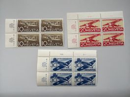1944 Flugpostmarken Viererblock