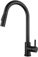 Wasserhahn Küche mit Brause Ausziehbar - Schwarz