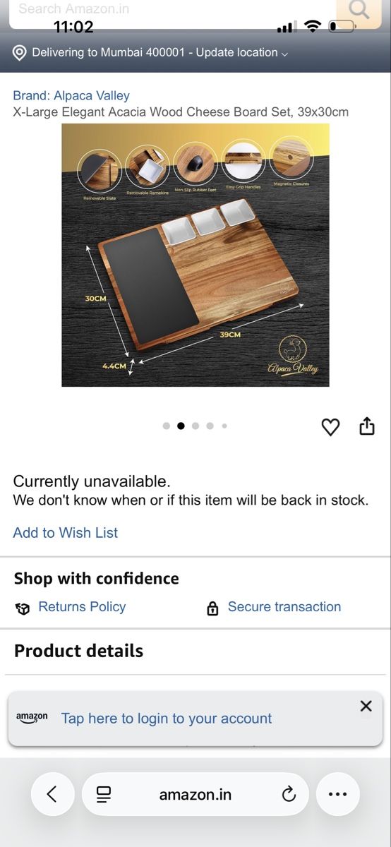 Servierplatten: Cheese board – Gebraucht aus Basel von VanBuyer2010 3