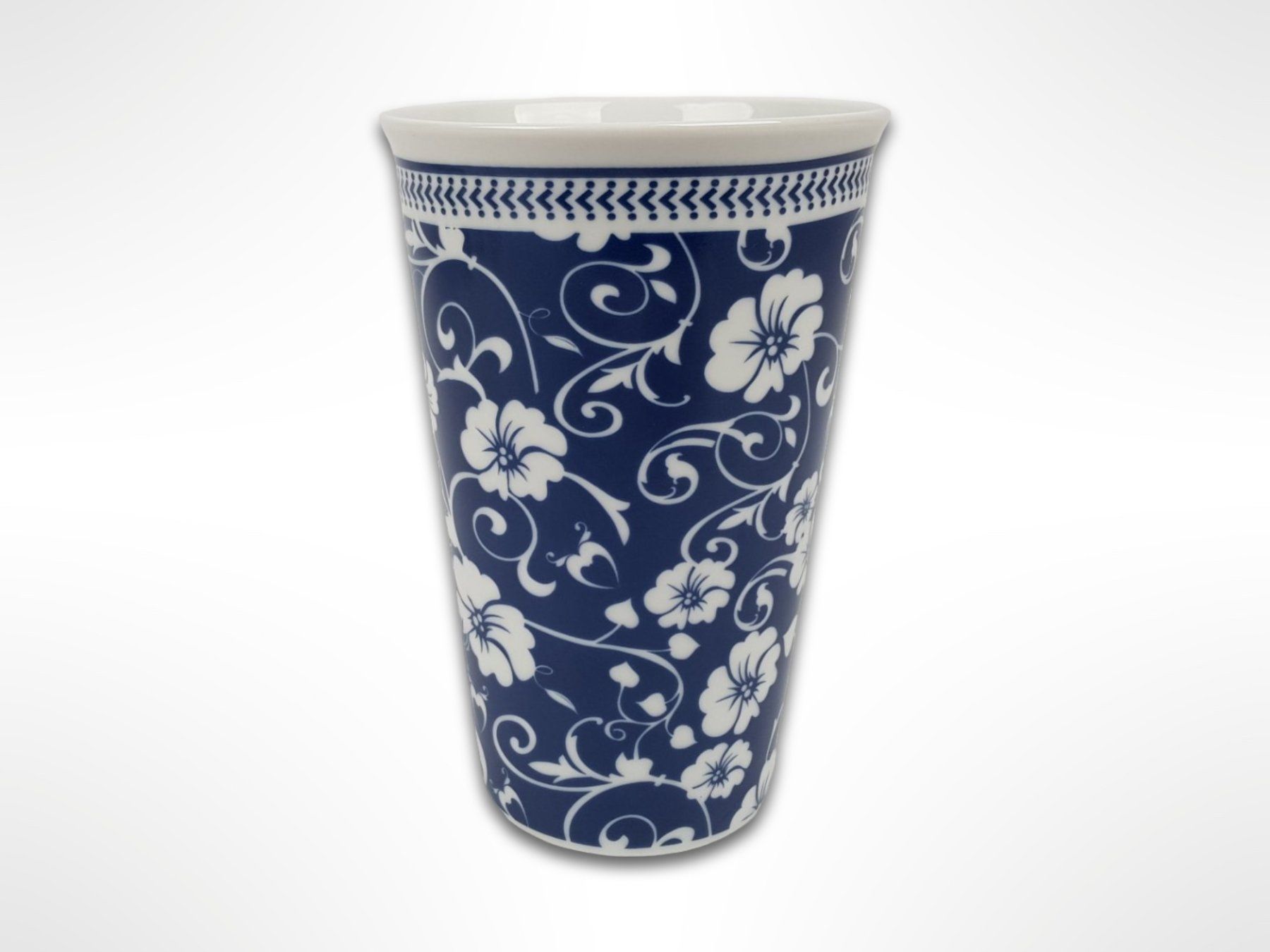 Contenitori & Simili: Keramikbecher mit Blumenmuster blau/weiss – Usato da Suhr venduto da Restwert_Suhr 1