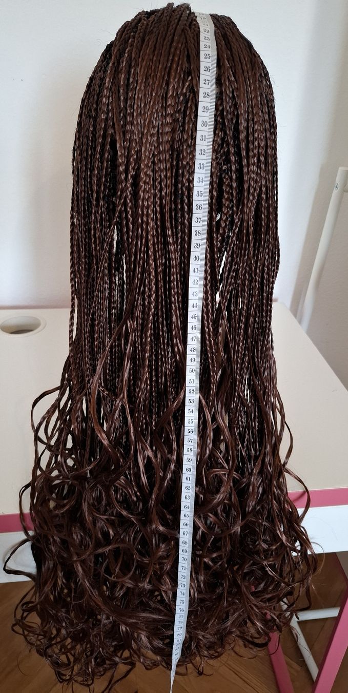 Perücken: Brown Braided Wig with Waves | Handmade | Lace Front – Neu (gemäss Beschreibung) aus Lausanne von usa_xd5k 7