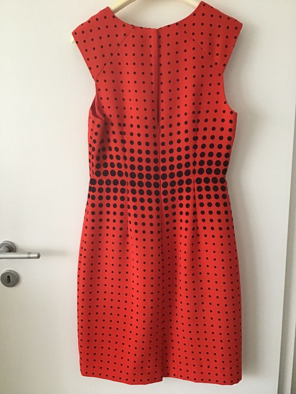 J.Crew Vestiti: KLEID J. CREW ROT MIT SCHWARZEN PUNKTEN GR.34/36 – Usato da Glattfelden venduto da ire_w6h2 1