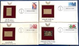1982 / USA FDC / Goldfolien-Replika-Ersttagsbriefe