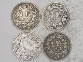 1 FR 1877 Lot 4 Stück
