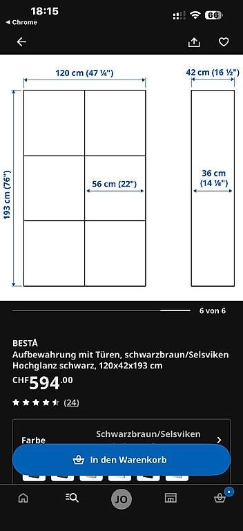 Armadi: Schrank  BESTA Ikea  – Usato da Glarus venduto da jacques92 1