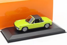 VW Porsche 914/4  1969-1976 hellgrün / schwarz      1:43