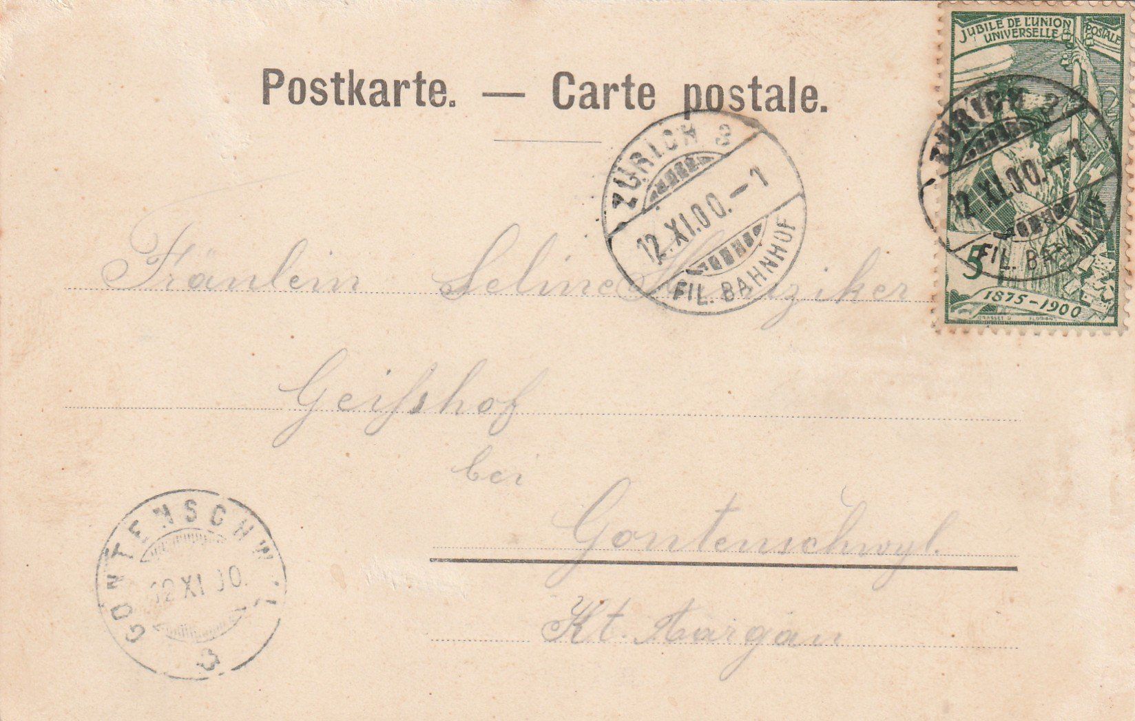 Cartoline postali: Zürich Bahnhofstrasse – Usato da Rorschacherberg venduto da fratovi2 1