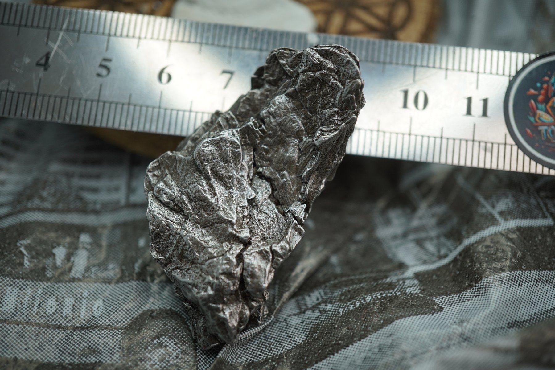 Minerali & Pietre curative: Cielo   Eisen Meteorit  Argentinien   26.01g – Nuovo e nell'imballaggio originale da Eschenbach SG venduto da topstone 8