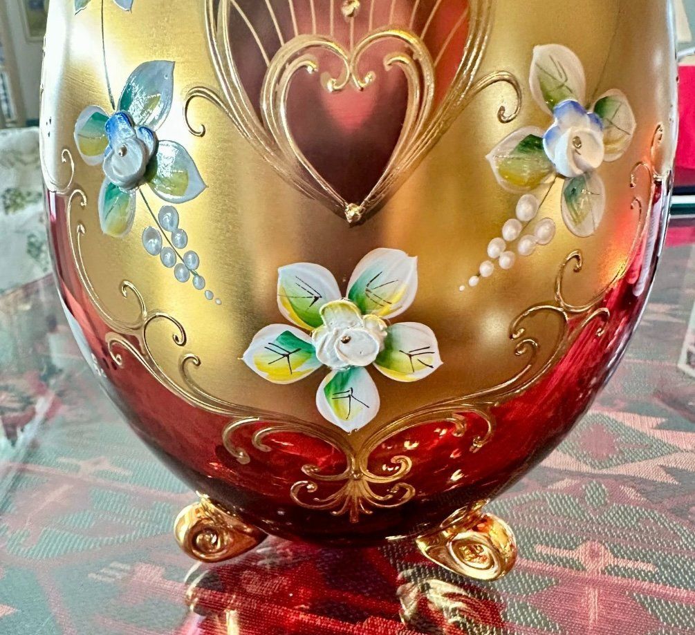 Vasi & Recipienti: Prächtige böhmische Glasvase von Egermann – Usato da Genève venduto da Mycollection 4