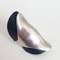 modernistischer Vintage-Silberring aus 925er Siber gr 16,2mm