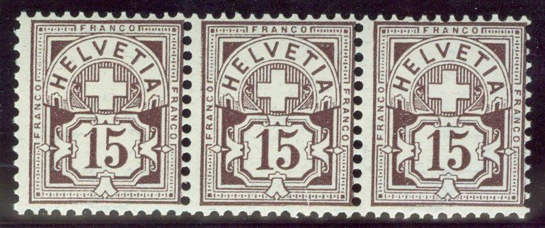 Alle Briefmarken: 1906 Schweiz Freimarken – Gebraucht aus Zürich von yago-rot