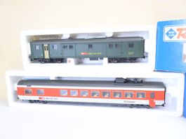 Roco 2 x SBB Personenwagen Set - H0 Restaurant/Gepäckwagen
