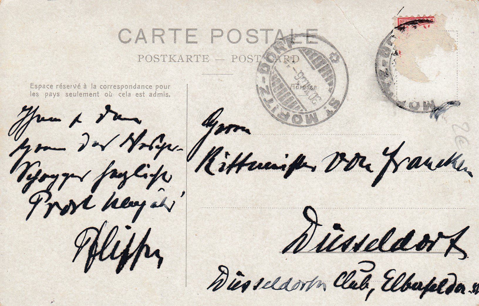 Cartoline postali: St. Moritz   GR    -    Schlittelfahrt      anno  1908 – Usato da Brig venduto da Valcards54 1
