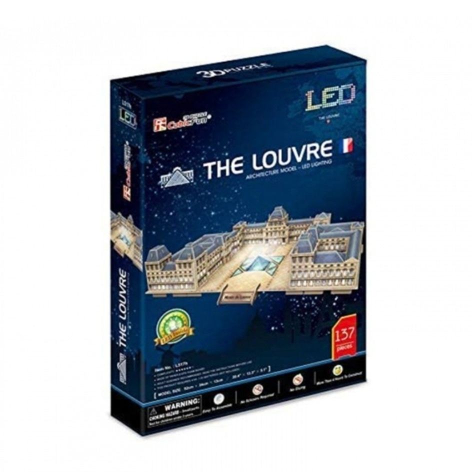Puzzle: Puzzles 3D avec Led The Louvre – Nuovo e nell'imballaggio originale da Le Lignon venduto da krystal1