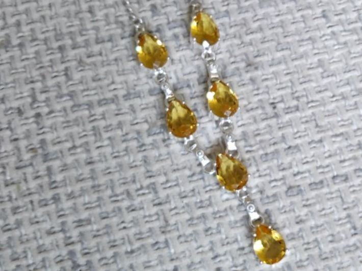 Ketten: Yellow Citrine Gemstone Handmade 925 SS – Neu und originalverpackt aus Gächlingen von CHARLEZGIFTS 4
