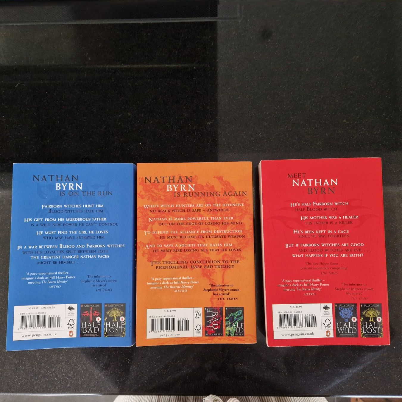 Libri: 3x Sally Green Halte Bücher, Half Bad, Lost, Wild – Usato da Gränichen venduto da sunchi07 1