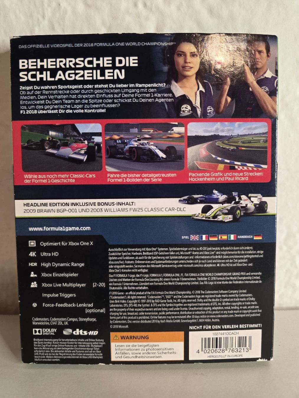 Giochi: F1 2018 Headline Edition Xbox One  – Usato da Ehrendingen venduto da lax21 1