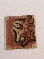 One Penny Red 1841, NR. 3 im Malteser Stempel 