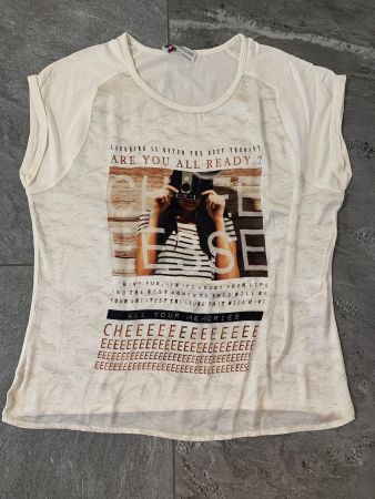 T-Shirt Marke Even & Odd, Farbe Weiss, Gr. M