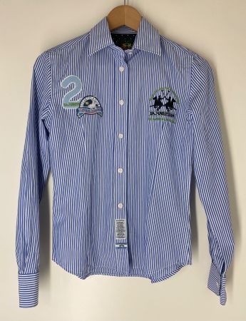 La Martina Bluse Damen Gr. S - 100% Baumwolle - 1x getragen