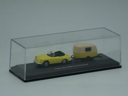 Schuco 1:87 Porsche 356B Cabrio Wohnanhänger