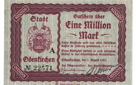 Odenkirchen 1 Mil.Mark Serie A 05.08.1923 SS++-VZ