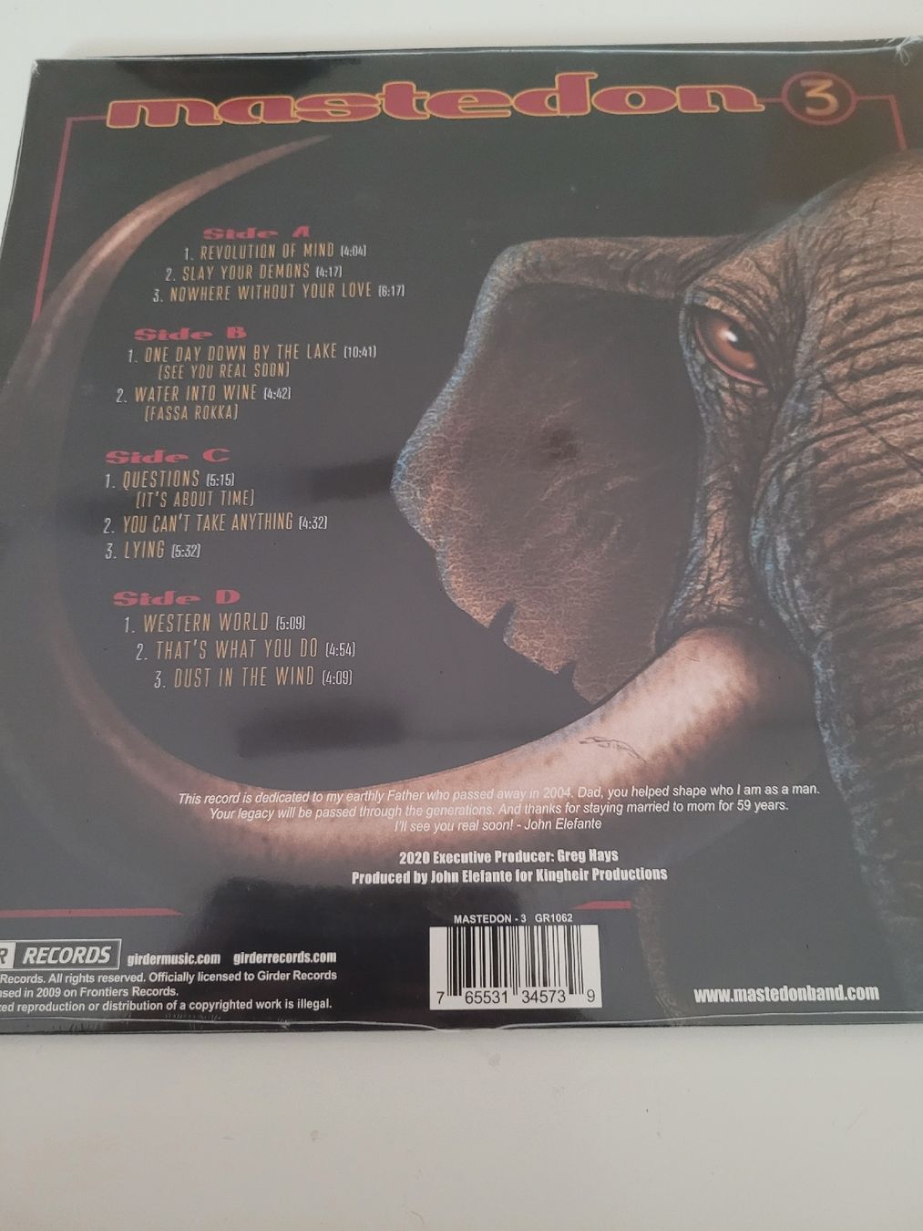 Dischi in vinile: Mastedon - 3 Gatefold Clear Splatter 2xLP Vinyl – Nuovo e nell'imballaggio originale da Münsingen venduto da Drachenwurst 2