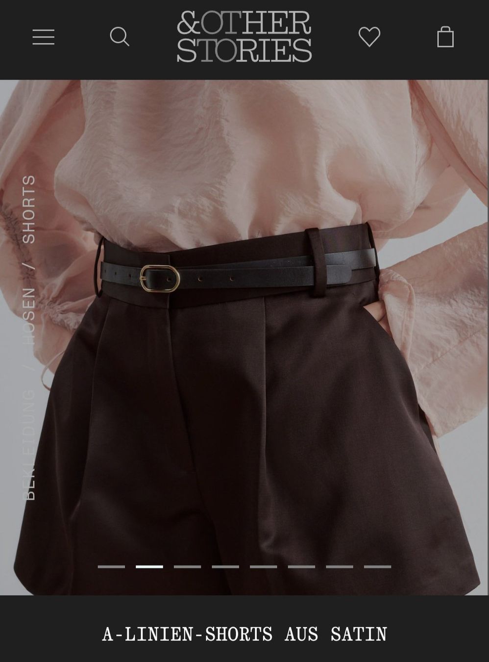 Other Stories Pantaloni: And other stories - Satin Shorts – Nuovo e nell'imballaggio originale da Dietikon venduto da nat_6p98 1
