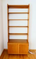 Mid-Century Wandregal mit Kommode Standregal Bücherregal