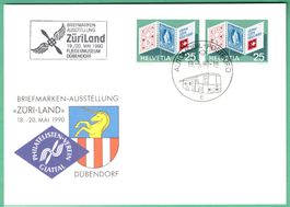 ZÜRI Land   1990    Briefmarkenausstellung  Dübendorf