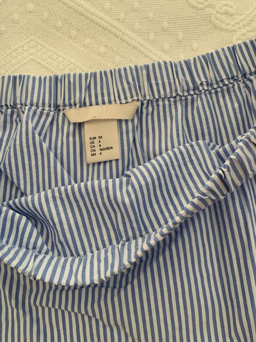 H&M Blusen: Gestreifte Bluse, Carmen-Ausschnitt, Gr. 34, neu – Neu (gemäss Beschreibung) aus Zürich von p_q7q_nichtraucher 3