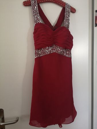Festkleid Bordeauxrot