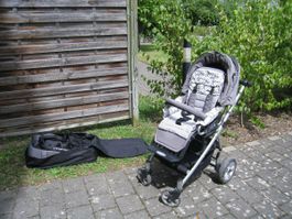 Kinderwagen 3in1 Transformer Gesslein F4 mit Top Zubehör